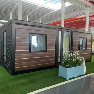 Unidad de ocio superventas impermeable para cabaña junto al <span class=keywords><strong>lago</strong></span>, casa contenedor de doble capa con techo plano de 20 pies - Product Image 1