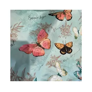 Printed Fabric 3D Many Designs Butterflies Printing Microfiber Woven 100% Polyester Printed Fabric Lightweight