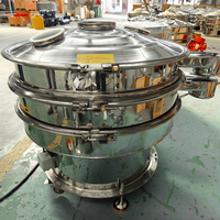 Tamiseur vibrant industriel en acier inoxydable 304, machine de tamisage rotative vibrante à ultrasons pour poudres, pour l'industrie alimentaire et chimique