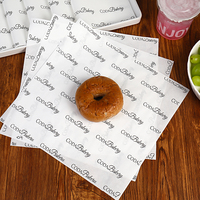 Papier alimentaire biodégradable, recyclable, imperméable, enduit de PE, de qualité alimentaire, résistant à la graisse, pour hamburgers, sandwichs, gâteaux, personnalisé et respectueux de l'environnement