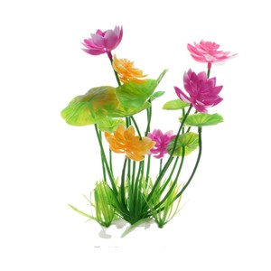 Plantas Acuáticas Artificiales, Flores de Loto de Plástico, Decoración para Acuarios de 13-20 cm, Adorno para Peceras Domésticas - Product Image 5