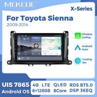 MEKEDE X10 X20 X30 X40 UIS7865 8+128G QLED AKM DSP CarPlay sans fil Android Auto pour Toyota Sienna 2009-2014