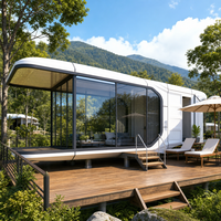 Maison préfabriquée, mini-maison, maison mobile, maison modulaire préfabriquée pour une vie compacte et l'hébergement des invités
