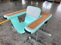 Bleu Goutte D'eau Point Canapé Dwf Chaise Piscine Gonflable Flotteurs Chaise Longue pour Lake River