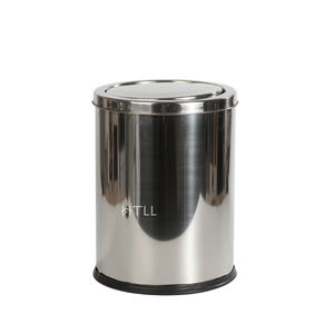 12/16/20L métal Flip Top rotatif intérieur <span class=keywords><strong>poubelle</strong></span> pied pédale balançoire couvercle ordures <span class=keywords><strong>poubelle</strong></span> acier inoxydable en gros - Product Image 3
