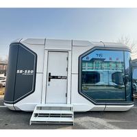 Maison modulaire portable en capsule, conteneur miniature, design moderne pour l'utilisation en entrepôt, cour, espace préfabriqué en Chine