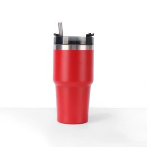 Promotional Drinkware Factory Supply Tumbler Outdoor Sports 304 BPA Free Double Wall Stainless Steel Water <b>Bottle</b> With <b>Straw</b> - Product Image 2