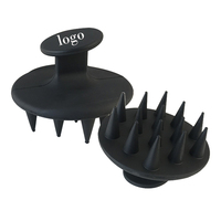 Brosse de massage du cuir chevelu en silicone ronde imperméable pour bébé, best-seller professionnel