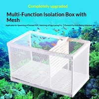 Filet d'isolement aquatique pour aquarium, boîte d'élevage et d'éclosion, anneau flottant, ventouses, séparateurs, incubation en plastique