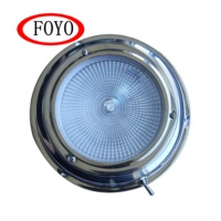Lampe de plafond marine à dôme ventilé FOYO en acier inoxydable 304, éclairage intérieur étanche pour bateau/yacht/kayak/accessoires de bateau