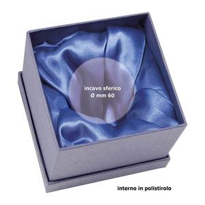 Boîte à bijoux en satin bleu 110x110x90 mm, conteneur cadeau haut de gamme pour bagues, colliers, bracelets - Product Image 2