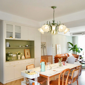 Lily Valley Flower Chandelier American Country Retro Style Living Room Pendant <b>Light</b> Internet Famous <b>Dining</b> Bedroom Lamp French - Product Image 6