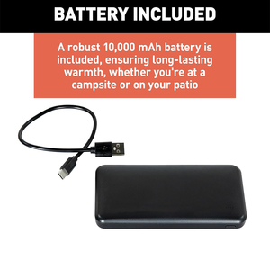 Divanetto da Campeggio Pieghevole Riscaldato Grigio Scuro con Power Bank, Quattro Zone di Riscaldamento, Capacità 600-400 libbre, Cuscini ad Alto Profilo, Trasporto con Cerniera - Product Image 5
