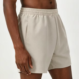 <span class=keywords><strong>Pantaloncini</strong></span> Sportivi da Uomo Personalizzati a Vita Media, Alta Qualità, 100% Cotone, Tessuto Morbido, Tinta Unita, Logo Personalizzato, Traspiranti per la Corsa - Product Image 2