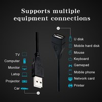 0,5 m 1m 2m 3m USB2.0-Kabel verlängerung kabel Super-Hochgeschwindigkeits-Daten verlängerung kabel für Display-Projektor