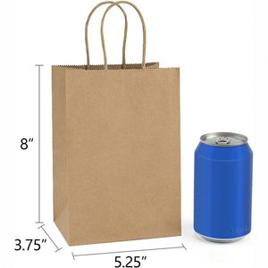 Small Kraft Gift Paper <b>Bags</b> with Handles Bulk Paper Shopping Birthday Wedding Party for <b>Craft</b> Takeouts Business Paper <b>Bags</b> - Product Image 3