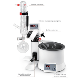 Evaporador Rotatorio Digital LED de Laboratorio con Baño de Calentamiento, Evaporador Rotatorio Vertical al Vacío - Product Image 2