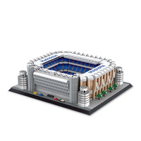 Bloques de Construcción de Estadio de Fútbol, Modelo del Nuevo Estadio Chamartin de Madrid, España, Juguete de Construcción de Pequeñas Partículas, Regalo, 3471 Piezas