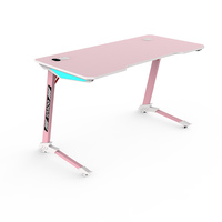 Nouveau modèle 2026 en promotion : Bureau de gaming ergonomique pliable et moderne avec éclairage RGB, surface en fibre de carbone et extensible