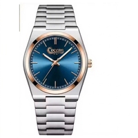 Montre à quartz pour homme en acier inoxydable de luxe sur mesure ODM avec logo personnalisé sur le cadran, fabricant professionnel