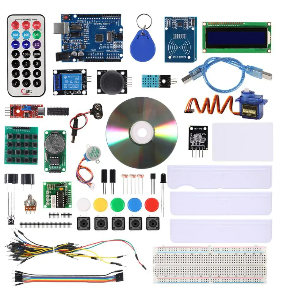 Kit inicial para aprendizado u3, caixa de varejo, kit para iniciante para arduino rfid sensor