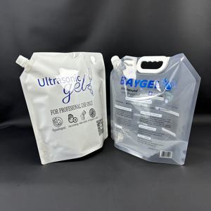 사용자 정의 스탠드 업 플라스틱 주둥이 파우치 5L 초음파 젤 포장 가방 의료 사용 도팩 갤런 플라스틱 용기 리필 팩 - Product Image 2