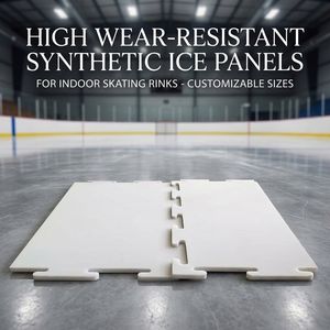 Alfombrilla de pista de hielo sintética de plástico/almohadilla de tiro de hockey patinable Azulejos de patinaje de HIELO SINTÉTICO/pista de hielo artificial - Product Image 1