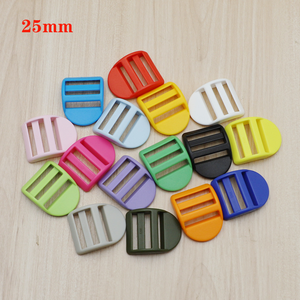 Boucle trapézoïdale POM 25MM réglable en plastique coloré solide et léger et écologique de haute qualité en différentes couleurs - Product Image 3