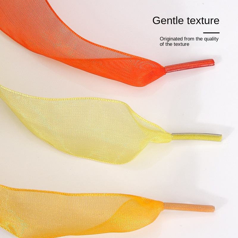 Chiffon Bandwidth 4cm Silk Satin Candy Wide Flat Ribbon Princess Lace Chiffon Shoelace