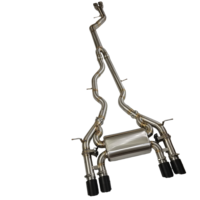 Échappement Catback à soupapes pour BMW M3/M4 F80/F82 3.0T, avec tube intermédiaire simple T304 et silencieux Valvetronic avec embouts