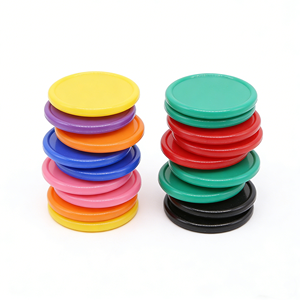 Fichas de Recompensa Redondas de Plástico Personalizables con Diseños Coloridos, Aptas para Juegos de Mesa y Bandejas de Fichas de Póker - Product Image 5