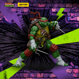 JOYTOY TMNT Raphael <span class=keywords><strong>Teenage</strong></span> <span class=keywords><strong>Mutant</strong></span> <span class=keywords><strong>Ninja</strong></span> <span class=keywords><strong>Turtles</strong></span> Action Figure in Scala 1/18 Modello da Collezione con Accessori - Product Image 6