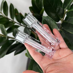 Ready to Ship Plastic 6ml <strong>Travel</strong> Mini Lip Gloss <strong>Containers</strong> Portable Square Clear Custom Lipgloss Tube With Brush in Stock - Product Image 3