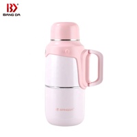 Vente chaude Grande Capacité Double Paroi Pot À Vide Thermos Voyage Flacon Isolé En Acier Inoxydable Eau Potable Style Américain