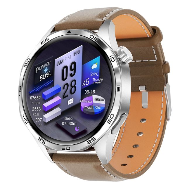 Watch5 Pro Smartwatch AMOLED Titanium Alloy Case Wireless Charging for Calling Heart Rate Monitor Step Counter Sleep Monitoring