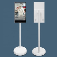 Monitor Portátil Sinmar con Pantalla Táctil de 21.5, 24, 27, 32 Pulgadas, Smart TV Móvil con Soporte y Ruedas