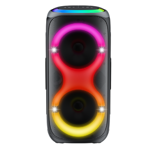 Altavoz Portátil para Karaoke de 80 Vatios con 2 Micrófonos Inalámbricos, 7 Horas de Reproducción, Función de Karaoke y Grabación, TWS. - Product Image 2