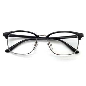 Gafas de Moda 2025 Negras Semi-Sin Montura, Cuadradas, con Bloqueo de Luz Azul para Computadora, para Hombre y Mujer - Product Image 2