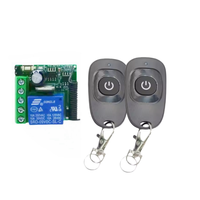 Modul Remote Control nirkabel Universal, penerima pemancar RF 433Mhz Mini DC 12V untuk Bluetooth untuk perbaikan kendali jarak jauh