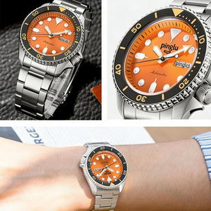 ไซโก้ <span class=keywords><strong>5</strong></span> สปอร์ต ออโตเมติก <span class=keywords><strong>GMT</strong></span> นาฬิกาข้อมือผู้ชาย ตัวเรือนสแตนเลส กระจกฮาร์ดเล็กซ์สีน้ำเงิน ซูเปอร์แมน อนาล็อก ธุรกิจ แฟชั่น - Product Image 5