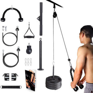 TOPTONS Cable Pulley System Home <strong>Gym</strong>, <strong>Lat</strong> <strong>Pull</strong> Down Attachment Weight Pulley <strong>Gym</strong> Cable <strong>Machine</strong> for Chest Arm Back Muscle - Product Image 4