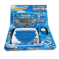 Jouets éducatifs pour enfants, ordinateur portable éducatif, activités d'apprentissage anglais-espagnol, machine d'apprentissage, écran LED, ordinateurs éducatifs