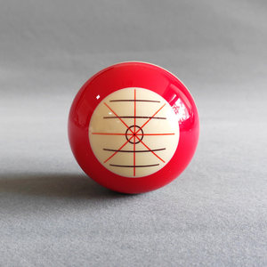 Bola de Billar Grande Roja y Blanca MANDUN, Bola Blanca de Entrenamiento Estilo Americano, Bola Estándar Nacional de 57 mm - Product Image 4