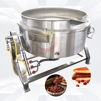 Marmite de cuisson à vapeur ORME à double enveloppe inclinable avec agitateur pour soupes et sandwichs
