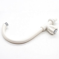Robinet de cuisine en plastique à poignée unique, robinet de cuisine à col Long en PP robinet d'évier en plastique