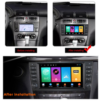 Pemutar Video Multimedia Mobil Android 14 8 inci, CarPlay Otomatis, Radio, Bluetooth, Navigasi GPS untuk Mercedes Benz Kelas C W203, Musik RDS