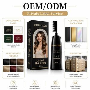 หวีผสมสีย้อมผม CHU·YAN แบบปรับแต่งได้ - บรรจุภัณฑ์และสูตรสีที่ออกแบบเฉพาะ - Product Image 1