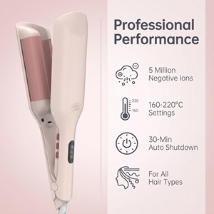 Rizador de Pelo Ondulado Profundo de Cerámica Anti-Quemaduras de 26mm, Calentamiento Rápido PTC, Control Inteligente de Temperatura, OEM - Product Image 1