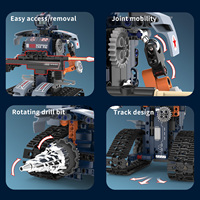 Robot RC 5 en 1, Set de Construcción de 342 Piezas, Control Remoto por Aplicación, Tanque Transformable Recargable, Bloques Educativos STEM para Niños