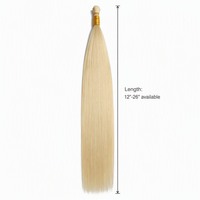 Cheveux humains bruts en vrac, qualité usine, cuticules intactes, texture lisse et soyeuse, sans nœuds, pour fabricants d'extensions capillaires.